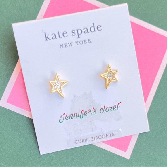 KATE SPADE Pave Star Stud Earrings NWT - Picture 2 of 9